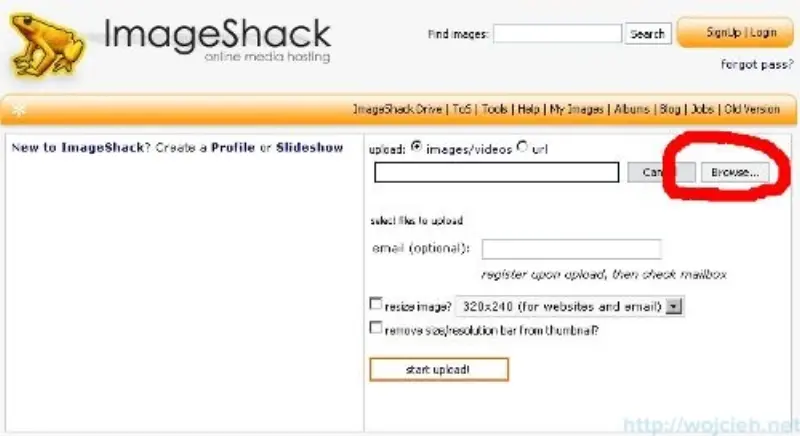 Przycisk Browse