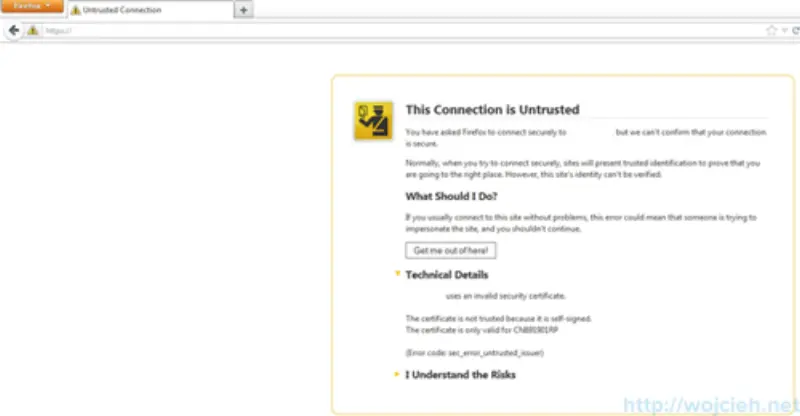 Firefox-SSL-error