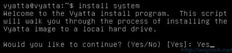 Vyatta - Install System