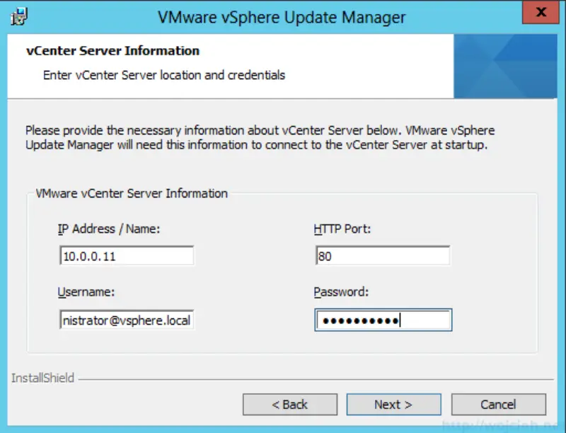 VMware vSphere Update Manager - Installation 4