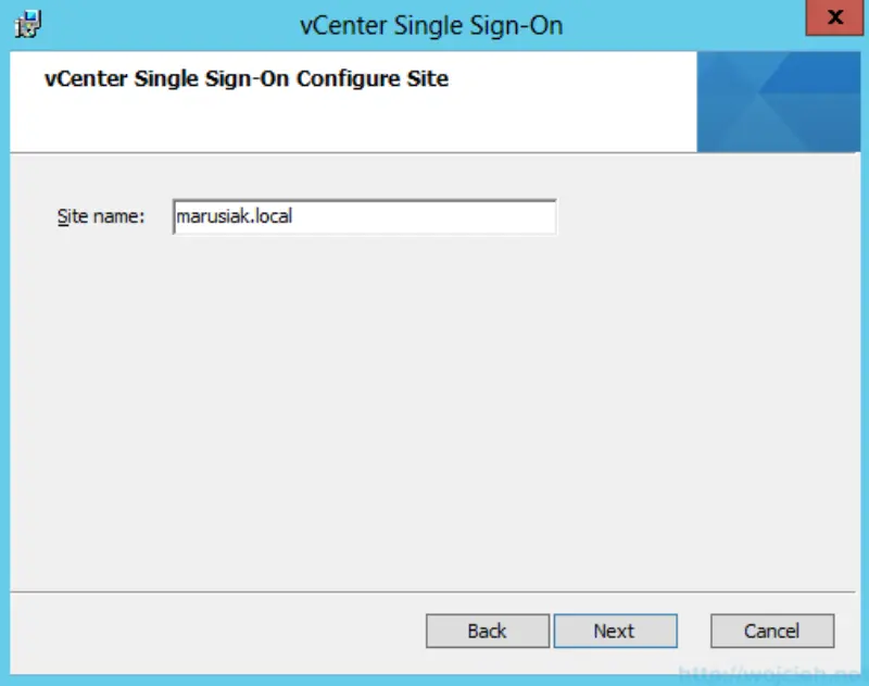 vCenter Single Sign-On Installation 7