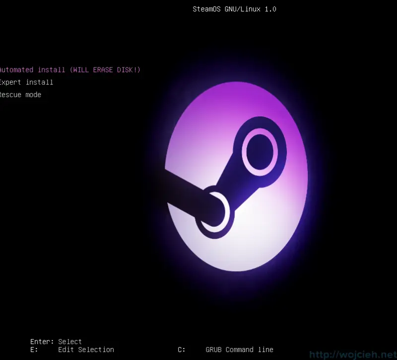 SteamOS Installation 1