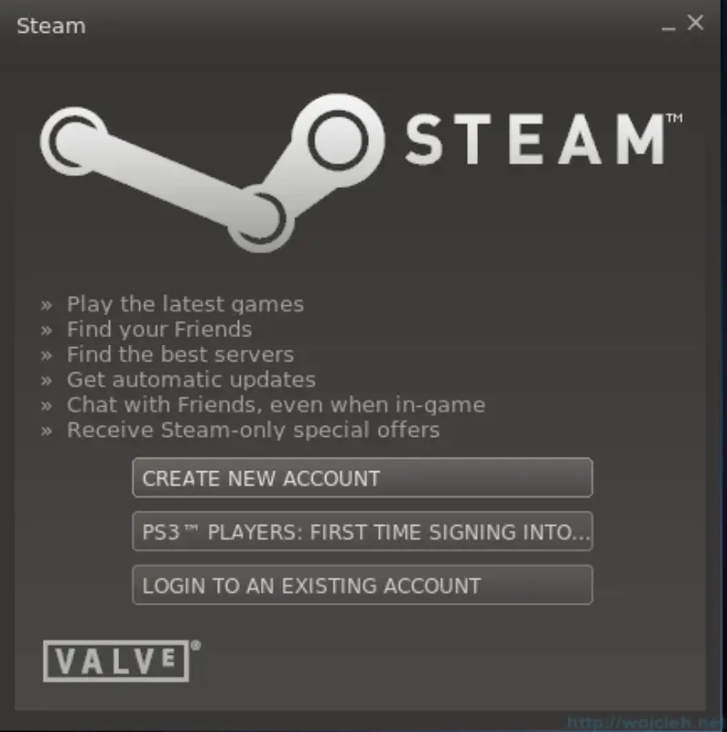 SteamOS login