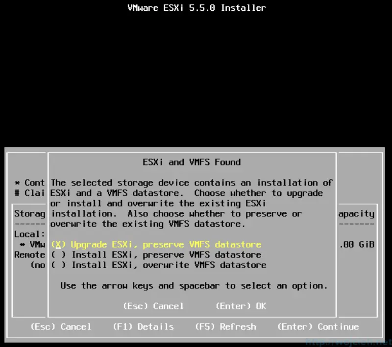 ESXi Update - Interactive Upgrade 6