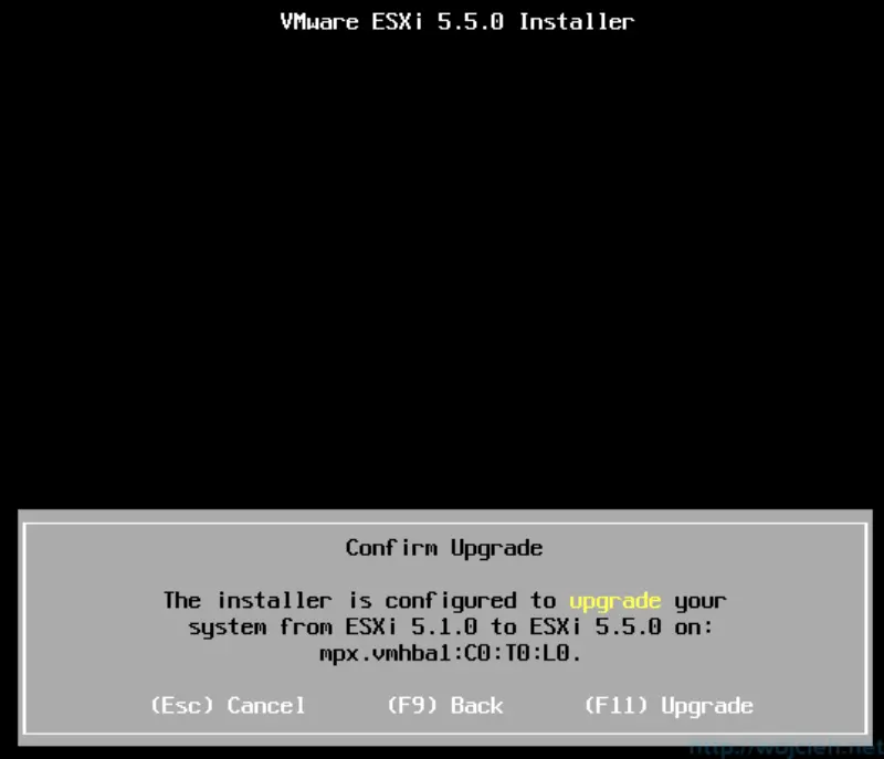 ESXi Update - Interactive Upgrade 7