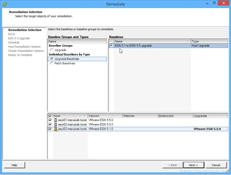 ESXi update - vSphere Update Manager 11