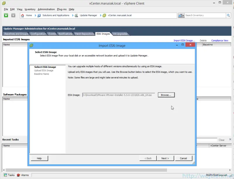 ESXi update - vSphere Update Manager 2