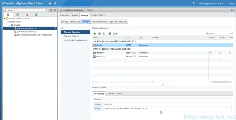 iSCSI Software Adapter configuration 1