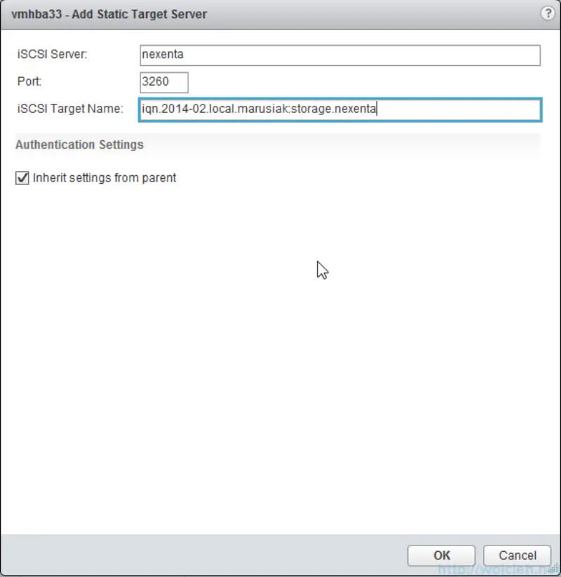 iSCSI Software Adapter configuration 6