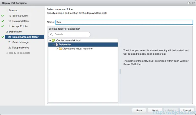 VMware vSphere Management Assistant 5.5 (vMA) - installation 5