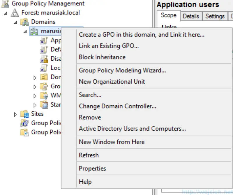 How to create application user in Active Directory - 3