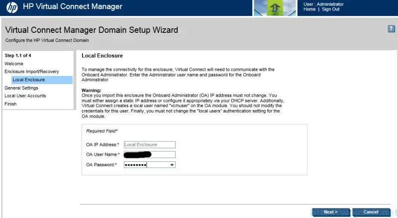 HP Virtual Connect Module Configuration 2