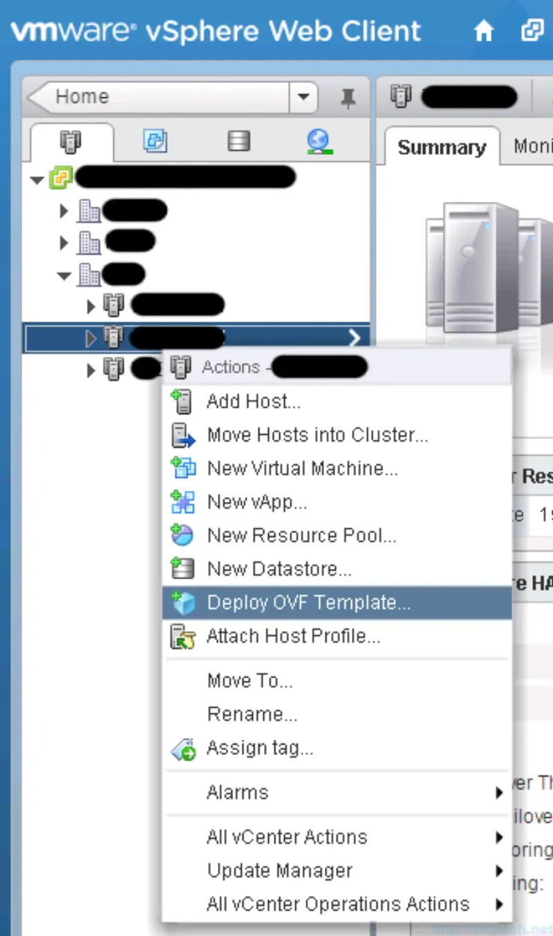 Deploying OVF template using vSphere Web Client - 3