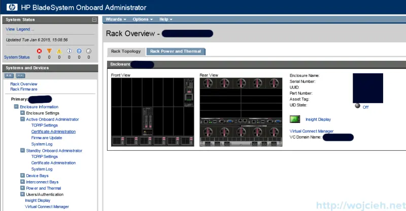 P c7000 Onboard Administrator firmware update 2