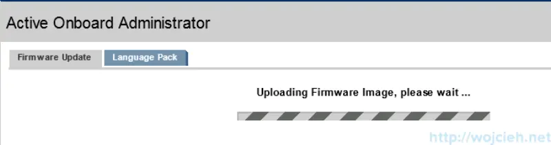 P c7000 Onboard Administrator firmware update 6