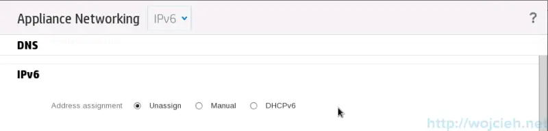 HP OneView configuration -  IPv6