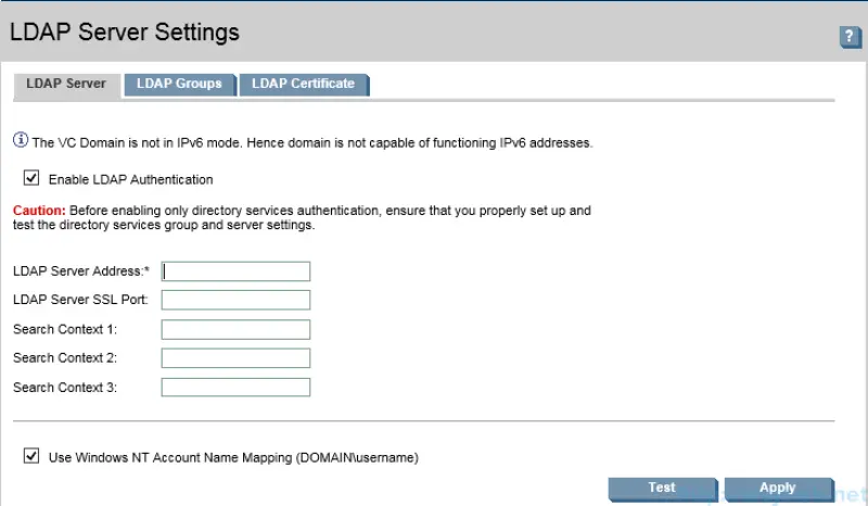 HP Virtual Connect Module Configuration - Domain Settings 4