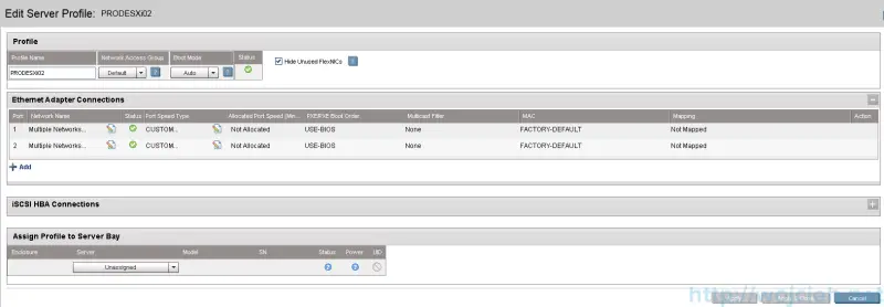 HP Virtual Connect Module Configuration - Server Profiles 8