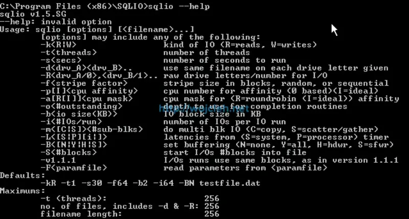 Performance baseline - test with SQLIO - 1