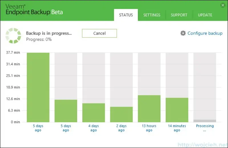 Veeam Endpoint Backup Beta