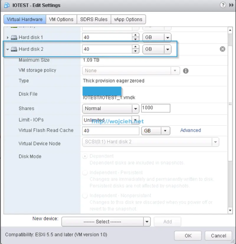 Enable vFlash Read Cache on Virtual Machine - 2