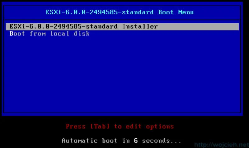 ESXi 6.0 installation - 1