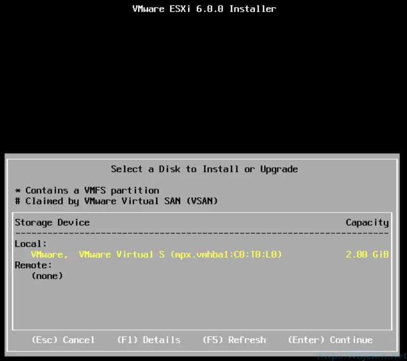 ESXi 6.0 installation - 6