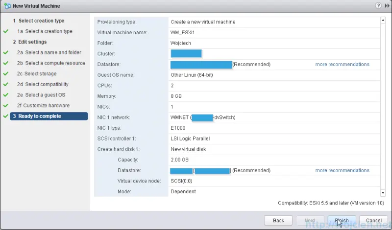 VMware ESXi 6.0 as nested virtual machine - ready to complete