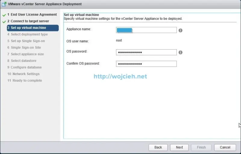 vCenter Server Appliance 6 vcsa installation 10