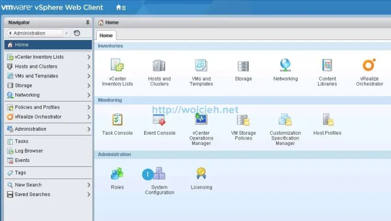 vCenter Server Appliance 6 vCSA - Configuration 1