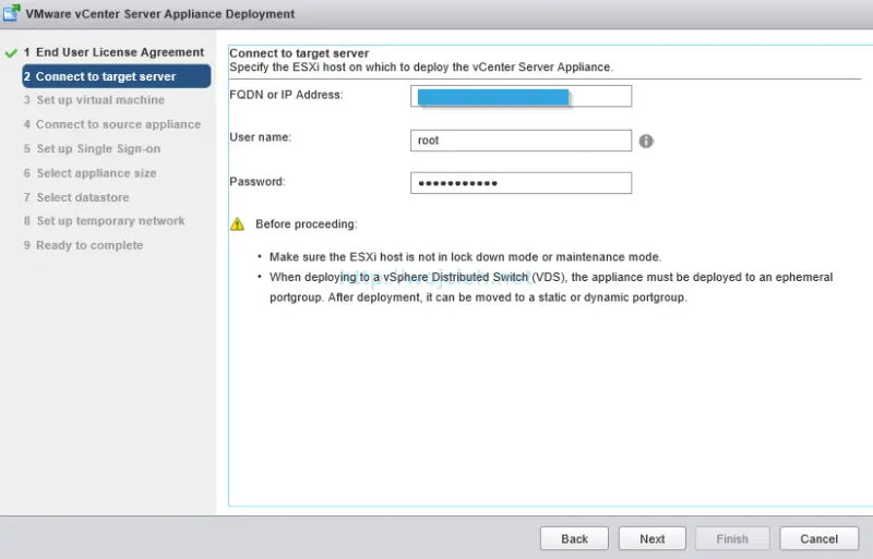 Upgrade vCenter Server Appliance from version 5 to version 6 - 4