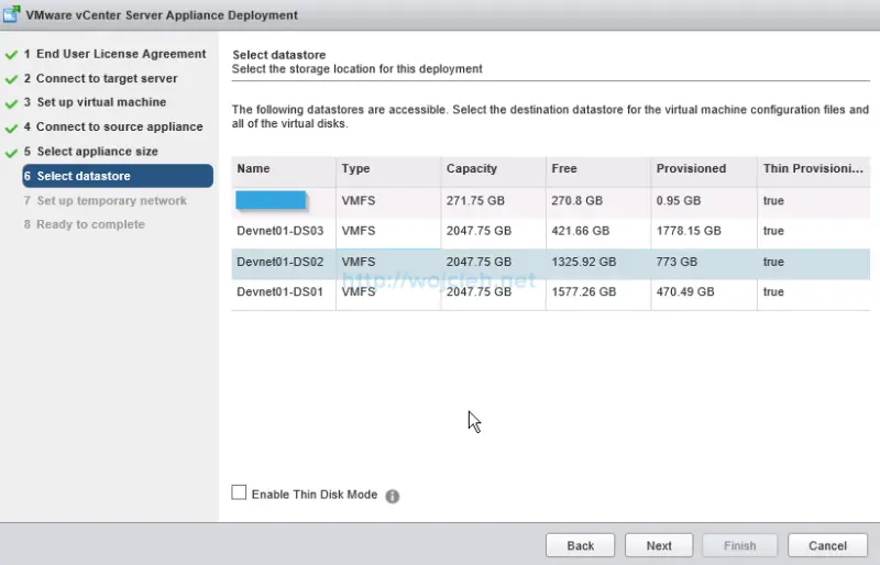 Upgrade vCenter Server Appliance from version 5 to version 6 - 11