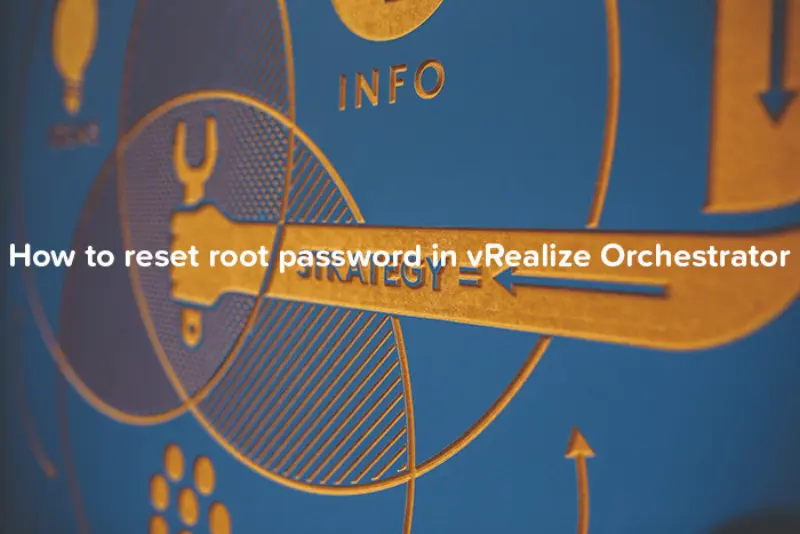 How to reset root password in vRealize Orchestrator - logo
