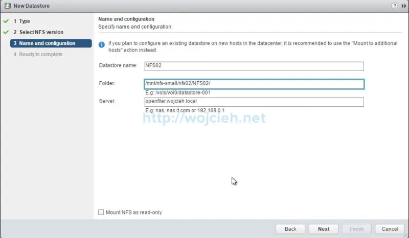 How to add NFS export to VMware ESXi 6.5 - 4