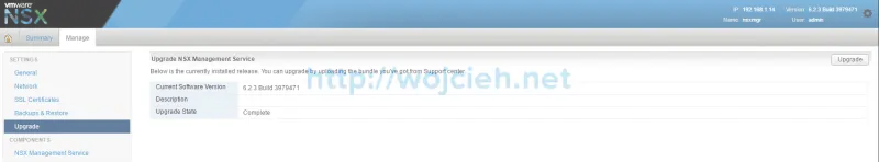 NSX Upgrade - step by step - 6