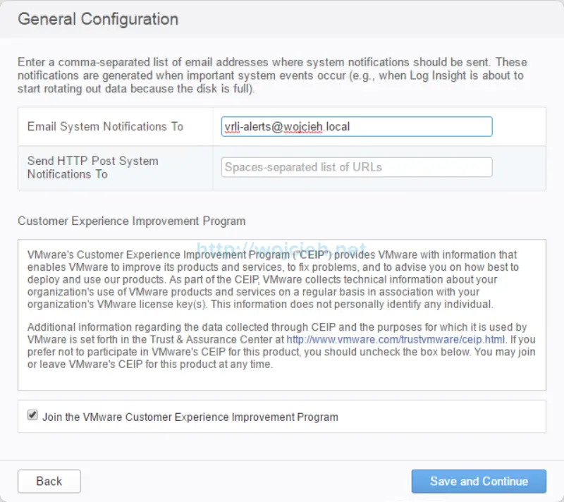 VMware vRealize Log Insight - Installation and Configuration - 14