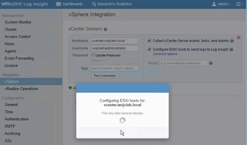 VMware vRealize Log Insight - Installation and Configuration - 19