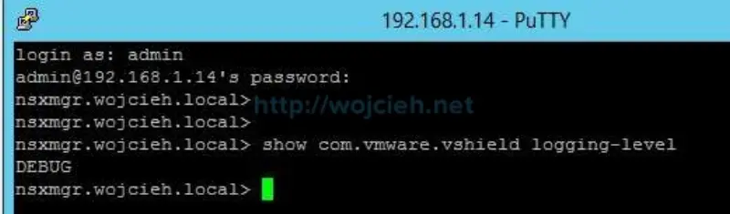 How to change logging level in NSX - 4