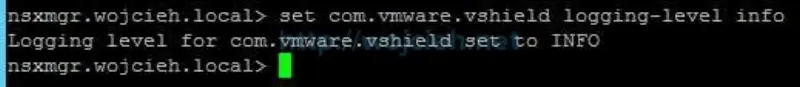 How to change logging level in NSX - 5