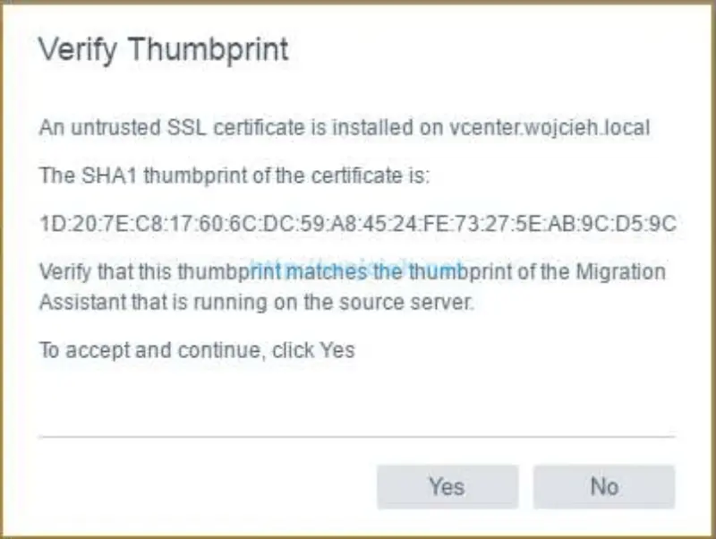 Migration of vCenter Server 6.x to vCenter Server 6.5 - 7a