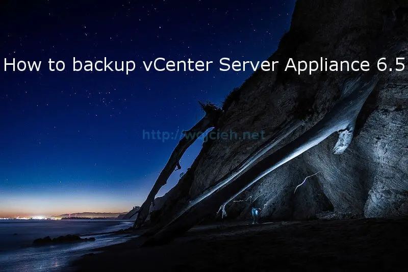 How to backup vCenter Server Appliance 6.5 - logo