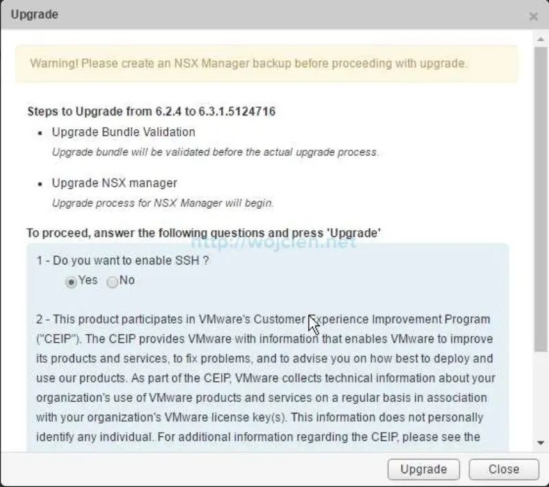 Upgrade of NSX 6.2.4 to NSX 6.3.1 - 4