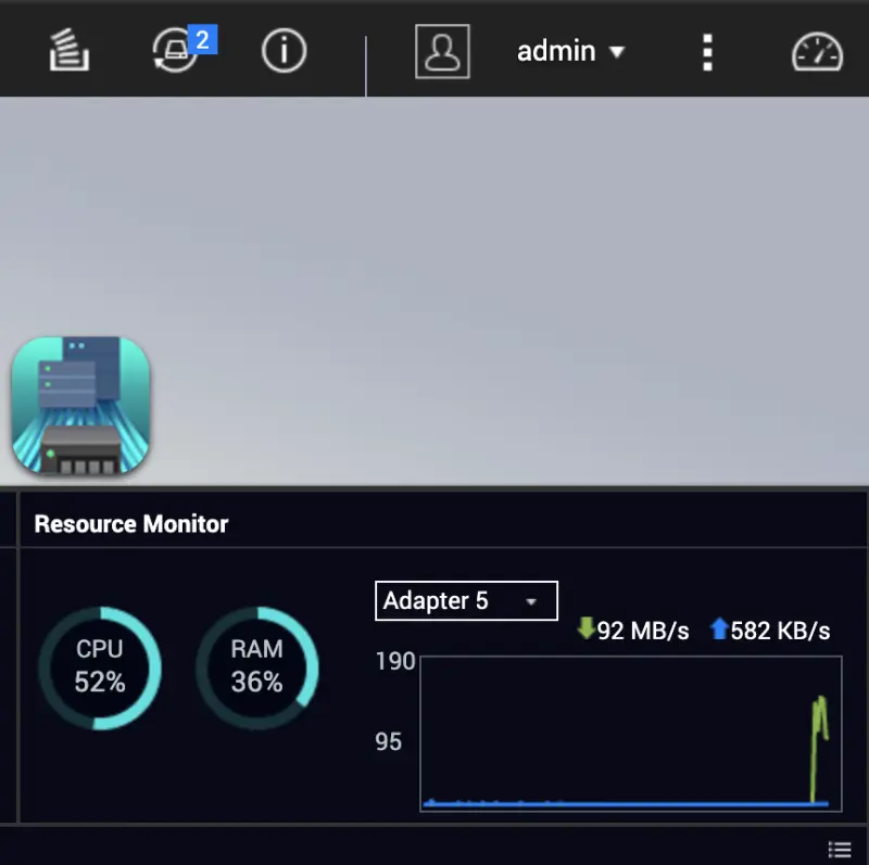 QNAP Admin Panel