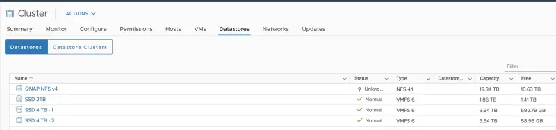 NFS 4 datastore