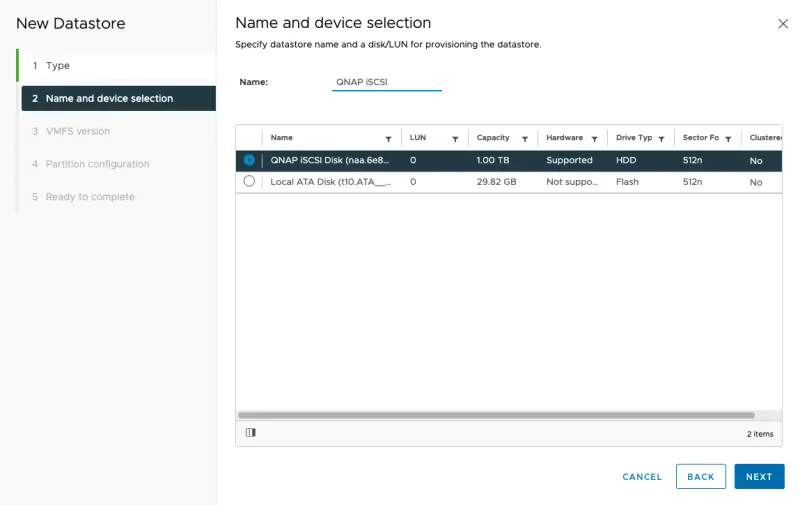 Configure Qnap iSCSI as VMware Datastore - 16