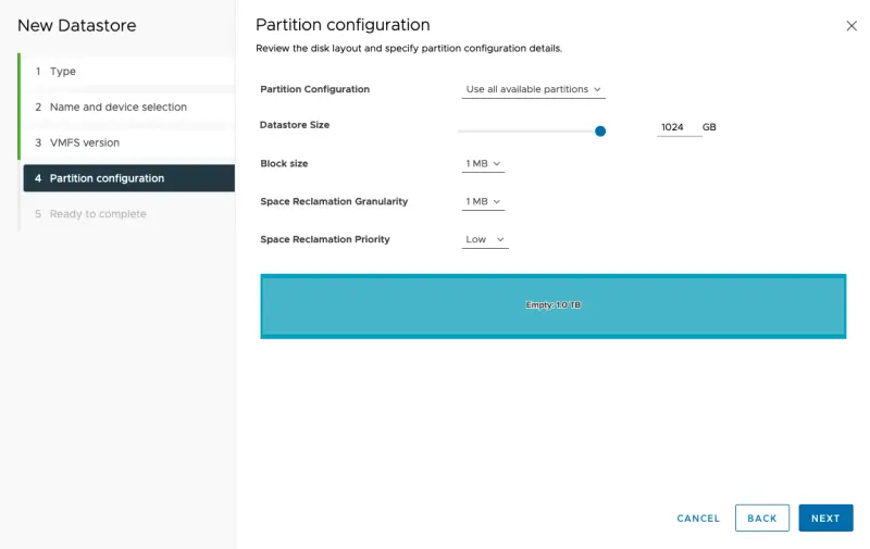 Configure Qnap iSCSI as VMware Datastore - 17