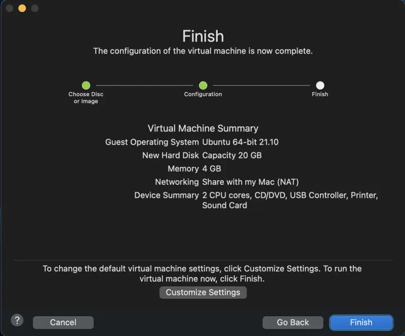 VMware Fusion Installation - 15