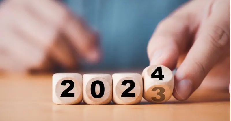 2023 into 2024 logo